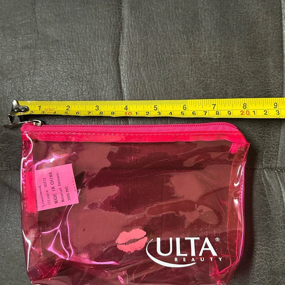 New Set of 2 Ulta Beauty Cosmetic Bag Makeup Pouch Pink Blush